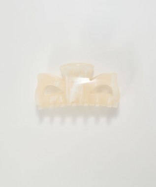 Phoebe <オンワード限定セット>【痛くないシリーズ】マーブルカラーバンスクリップ×ラインストーンパールフロートライトフィットイヤリング ホワイト