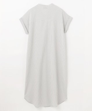 ANY 【洗濯機可】サッカーストライプワンピース グレーストライプ