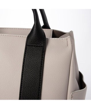 UNBILLION カシュカシュ cachecache / 6ポケットパーテーション2wayトート グレーミックス