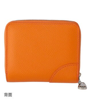tsumori chisato CARRY ラックスtcネーム ラウンドファスナー 2つ折り財布 オレンジ