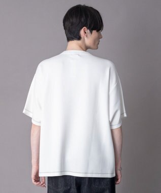 WEGO 【機能T/ユニセックス着用ITEM】カラーステッチワンポイントT（SS） ホワイト