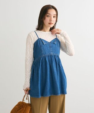 Green Parks ・ＳＵＧＡＲ　ＳＰＯＯＮ　デニムキャミチュニック Indigo