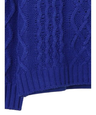 CRAFT STANDARD BOUTIQUE ケーブルニットドッキングスウェット Blue