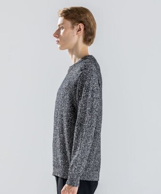 JOSEPH HOMME 【新素材】ペーパーウールミックス　クルーネックニット ライトグレー系