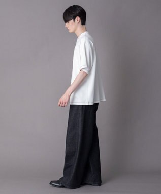 WEGO 【機能T/ユニセックス着用ITEM】カラーステッチワンポイントT（SS） ホワイト