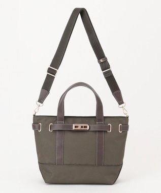 LA BAGAGERIE ベルテッド2WAYミニトート グレー