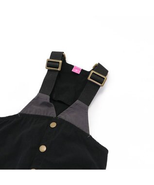 PET PARADISE ペットパラダイス オーバーオール ミリタリ ブラック 【小型犬】 ブラック