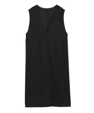 Green Parks なめらかタッチスウェード調ジャンパースカート Black