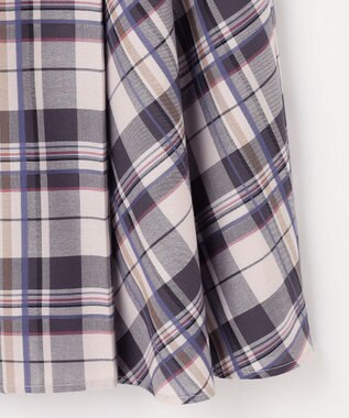 ANY SIS 【洗える】ライトカラーチェック スカート ベージュ系