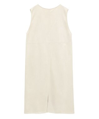 Green Parks なめらかタッチスウェード調ジャンパースカート Ivory