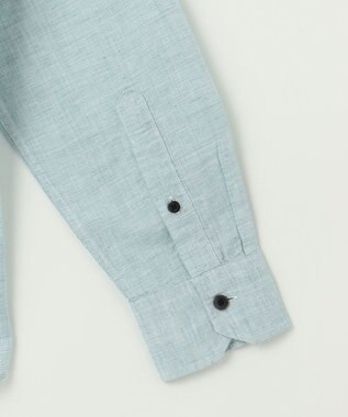 JOSEPH ABBOUD 【キングサイズ・カラー豊富/サステイナブル】リヨセルリネンサッカーシャツ グリーン系