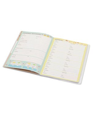 Mother garden しろたん 2024年 スケジュール帳 《シロタン喫茶柄》 スケジュール帳