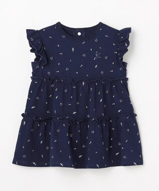 組曲 KIDS 【80-90㎝】 ギフトボックス　シンフォニー ワンピースセット ネイビー