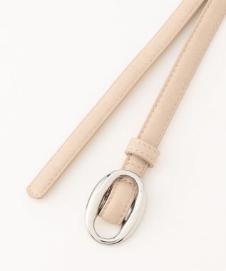 ANY バックルデザインナローベルト ホワイト