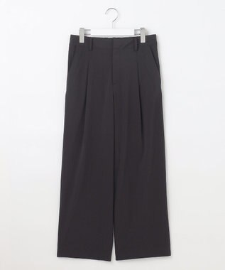 J.PRESS LADIES L 【洗える・撥水・接触冷感】アウトフィッター ワイド パンツ ブラック系