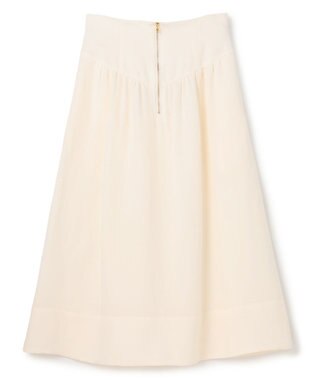 BEIGE， BERNARD / リネン混 ゴールドジップ ハイウエススカート Ecru