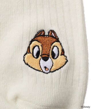 earth music&ecology 【予約】Disney/アソート刺繍入り靴下 ブラウン
