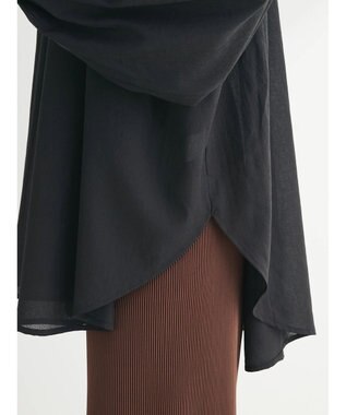 Green Parks シャーリングボリュームスキッパーチュニック Black