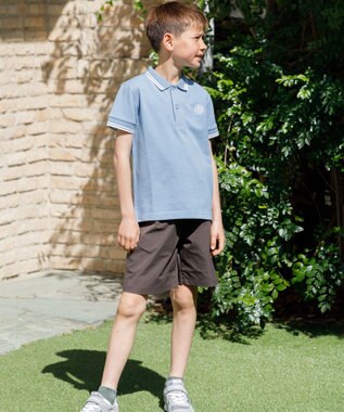 J.PRESS KIDS 【140-170cm】カノコ 半袖ポロシャツ サックスブルー系