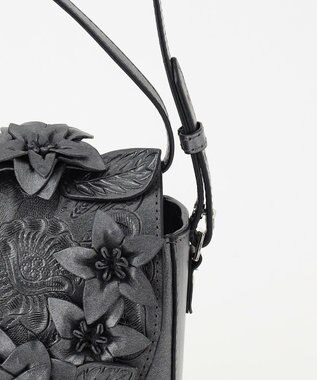 GRACE CONTINENTAL FlowerHandleBAG ブラック