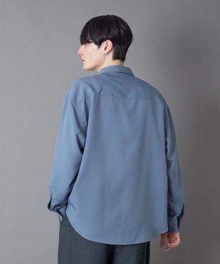 WEGO ワンポイントルーズシャツ（LS） ブルーその他