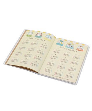 Mother garden しろたん 2024年 スケジュール帳 《シロタン喫茶柄》 スケジュール帳