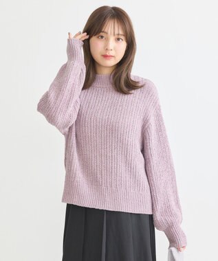 earth music&ecology 透かしベロアモールプルオーバー Pink