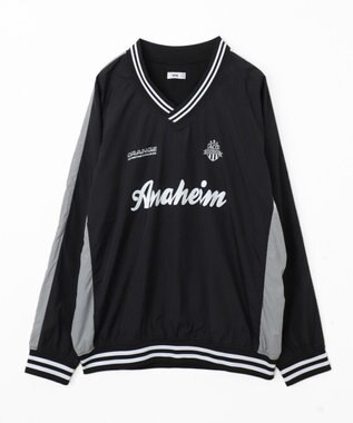 WEGO 【ユニセックス着用ITEM】ナイロングラフィックプルオーバー ブラック