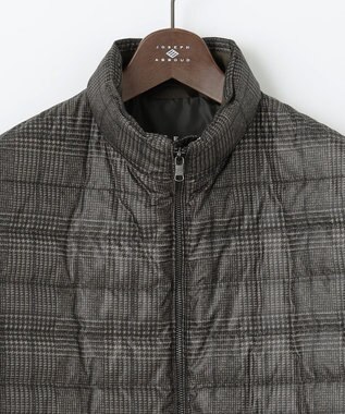 JOSEPH ABBOUD 【3WAY/撥水/INフード/ダウンライナー付】3ハイカウントツイル×パウダータフタ ダウン コート ダークブラウン系