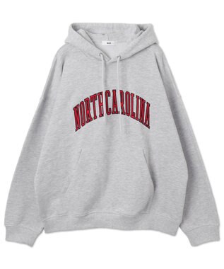 WEGO 【ユニセックス着用ITEM】ワッペンロゴパーカー アッシュグレー