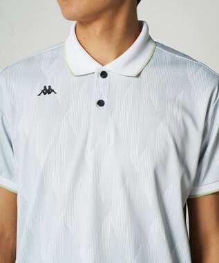 FILA GOLF／marie claire 【Kappa】柄半袖ポロシャツ ホワイト