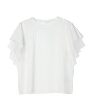 Green Parks ・ＥＬＥＮＣＡＲＥ　ＤＵＥ　フレアスリーブＴシャツ Off White