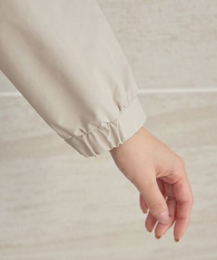 Tiaclasse 【洗える】チュールフリルタックブルゾン エクリュ