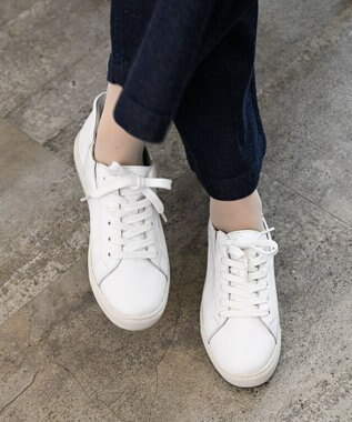 Pointer 本革スライドオンスニーカー ホワイト