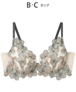 AMPHI ブラジャー ふっくらまる胸キープ 脇高設計 脇・背中スッキリ【Hold Day Bra】 BYJ311 アンフィ／ワコール