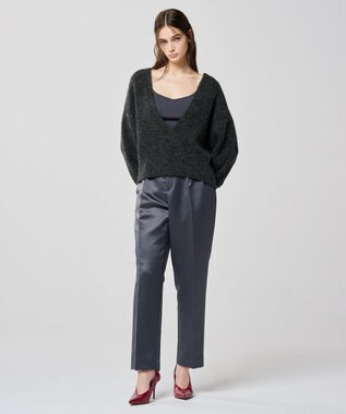 uncrave アルパカニット 深Vネック トップス（uncrave WHITE） チャコール