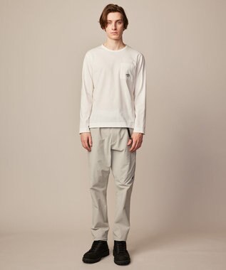 JOSEPH ABBOUD MOUNTAIN 【リサイクルポリエステル使用】37.5リサイクル天竺 Ｔシャツ ホワイト系