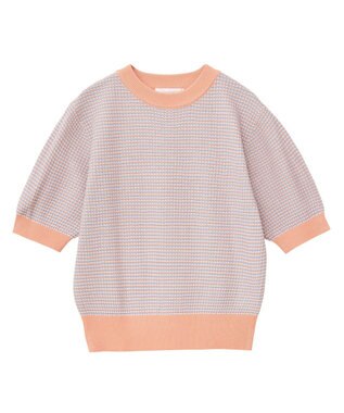 Green Parks ・ｓｗｉｎｇ　ｂｙ　マルチカラージャカードニット Orange