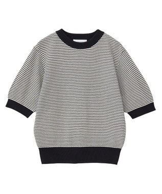 Green Parks ・ｓｗｉｎｇ　ｂｙ　マルチカラージャカードニット Gray