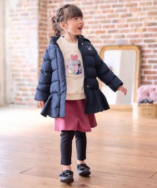 ANY KIDS 両面 フリース スパンコール トレーナー エクリュ×ケーキ