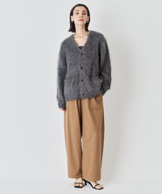 UNFILO L ライトフランネル イージーパンツ キャメル