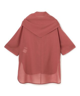 BEIGE， MOYE / スカーフ付き ハーフスリーブブラウス L.Bordeaux