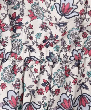 ANY KIDS プリント サマー ワンピース ネイビー×モロッカン