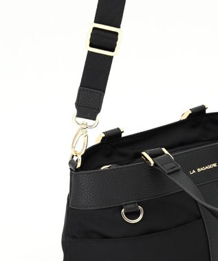 LA BAGAGERIE コンビ2WAYトートバッグ Sサイズ ブラック