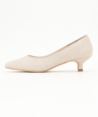 ANY SIS 【23.0cm~24.0cm】ラメローヒール パンプス シャンパン