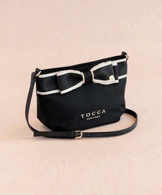 TOCCA BICOLOR RIBBON POCHETTE ポシェット ブラック系