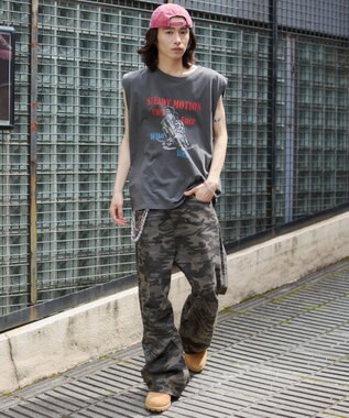 WEGO 【ユニセックス着用ITEM/MLサイズ展開】グラフィックBIGノースリーブ 柄2