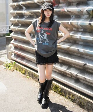 WEGO 【ユニセックス着用ITEM/MLサイズ展開】グラフィックBIGノースリーブ 柄2