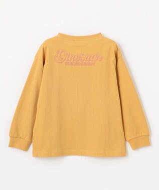 ANY KIDS 恐竜プリント 長袖Tシャツ マスタード（ブラキオサウルス）