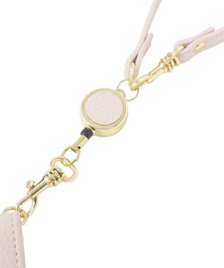 Maison de FLEUR 二つ折りリールパスケース Light Pink